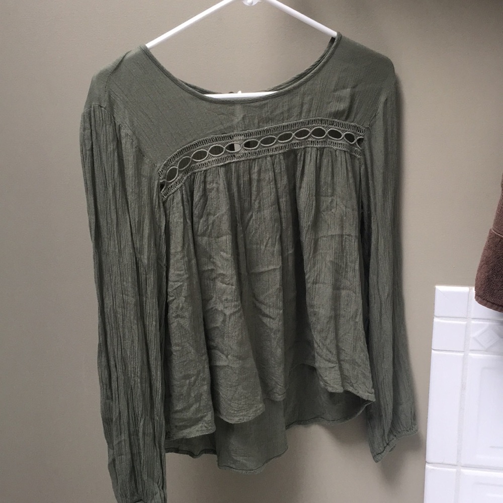 Olive green blouse